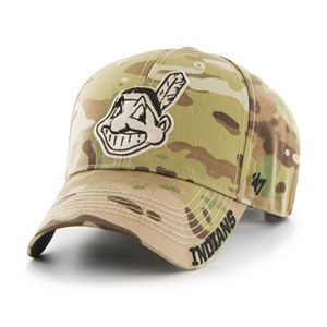 Adult '47 Brand Cleveland Indians Frost MVP Multicam Adjustable Cap