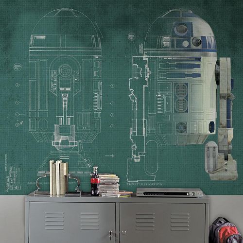 Star Wars R2-D2 Mural Wall Decal 5-piece Set by Roommates