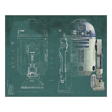 Star Wars R2-D2 Mural Wall Decal 5-piece Set by Roommates