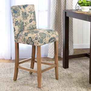 HomePop Lexie Floral Bar Stool