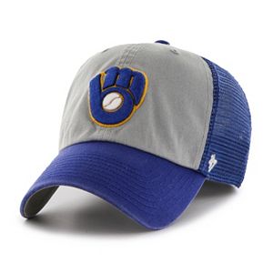 Adult '47 Brand Milwaukee Brewers Ravine Closer Storm Fitted Cap