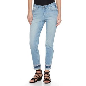 Women's Earl Jean Embroidered Skinny Ankle Jeans