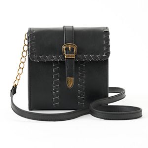 Mudd® Whipstitch Buckle Crossbody Bag