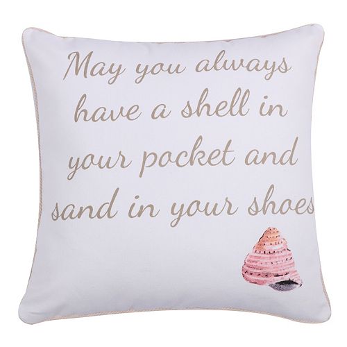 Levtex ''Shell In Your Pocket'' Throw Pillow