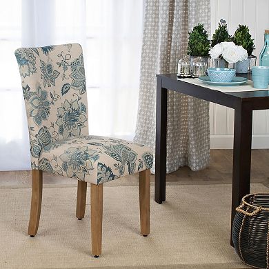 HomePop Lexie Floral Dining Chair 2-piece Set