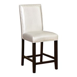 Linon Stewart Nailhead Counter Stool