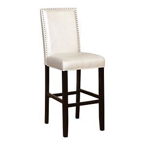 Linon Stewart Nailhead Bar Stool