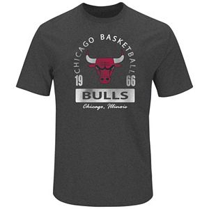 Big & Tall Majestic Chicago Bulls Distress Tee