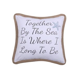 Levtex ''Together By The Sea'' Rope Throw Pillow