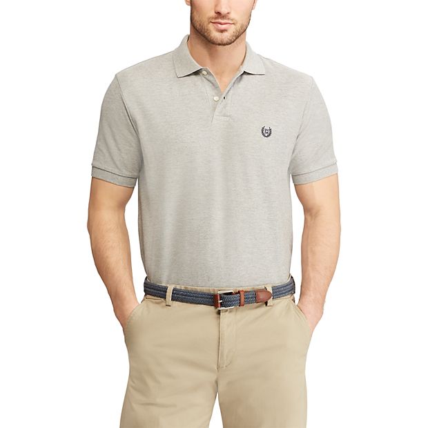 Men s Chaps Stretch Solid Pique Polo