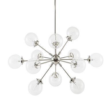 INK+IVY Paige 12-Light Chandelier with Oversized Globe Bulbs