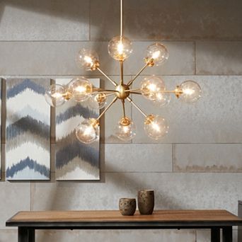 INK+IVY Paige 12-Light Chandelier with Oversized Globe Bulbs