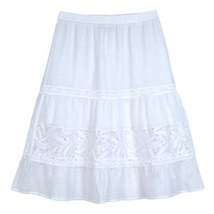 Girls 7-16 IZ Amy Byer White Gauze Skirt