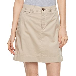 Women's Croft & Barrow® Solid Twill Skort