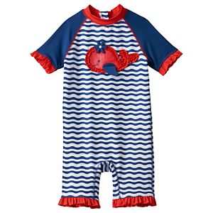 Baby Girl Wippette Whale Rashguard Wet Suit