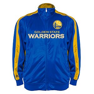 Big & Tall Majestic Golden State Warriors Reflective Track Jacket