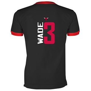 Boys 8-20 Majestic Chicago Bulls Dwayne Wade Name & Number State Tee