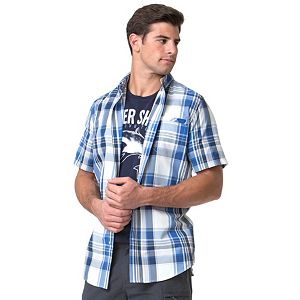 Men's Chaps Plaid Outdoor Easy-Care Performance Button-Down Shirt