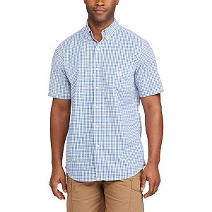 Men's Chaps Classic-Fit Tattersall Checked Easy-Care Button-Down Shirt