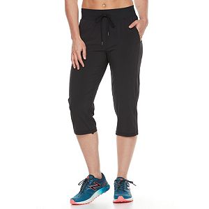 Petite Tek Gear® Woven Straight Leg Capris