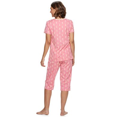 Women's Croft & Barrow® Pajamas: Skimmer Capris & Sleep henley Sleep Tee PJ Set