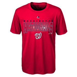 Boys 8-20 Majestic Washington Nationals Light Up the Field Cool Base Tee