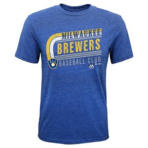 Boys 8-20 Majestic Milwaukee Brewers Curve Ball Tee