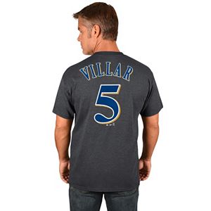 Men's Majestic Milwaukee Brewers Jonathan Villar Tee
