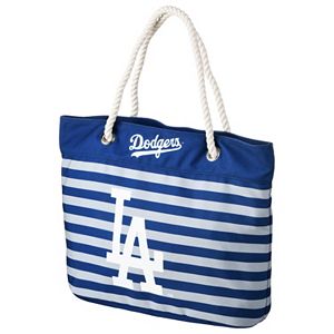 Forever Collectibles Los Angeles Dodgers Striped Tote Bag