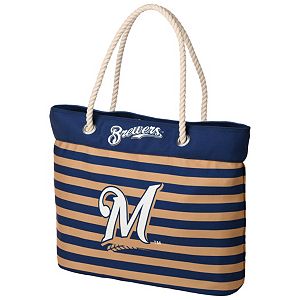 Forever Collectibles Milwaukee Brewers Striped Tote Bag