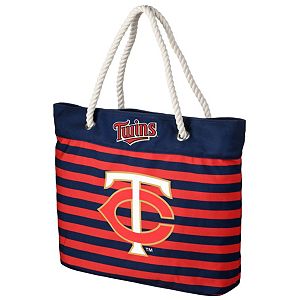 Forever Collectibles Minnesota Twins Striped Tote Bag