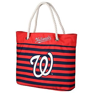 Forever Collectibles Washington Nationals Striped Tote Bag