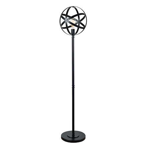 globe floor lamp black