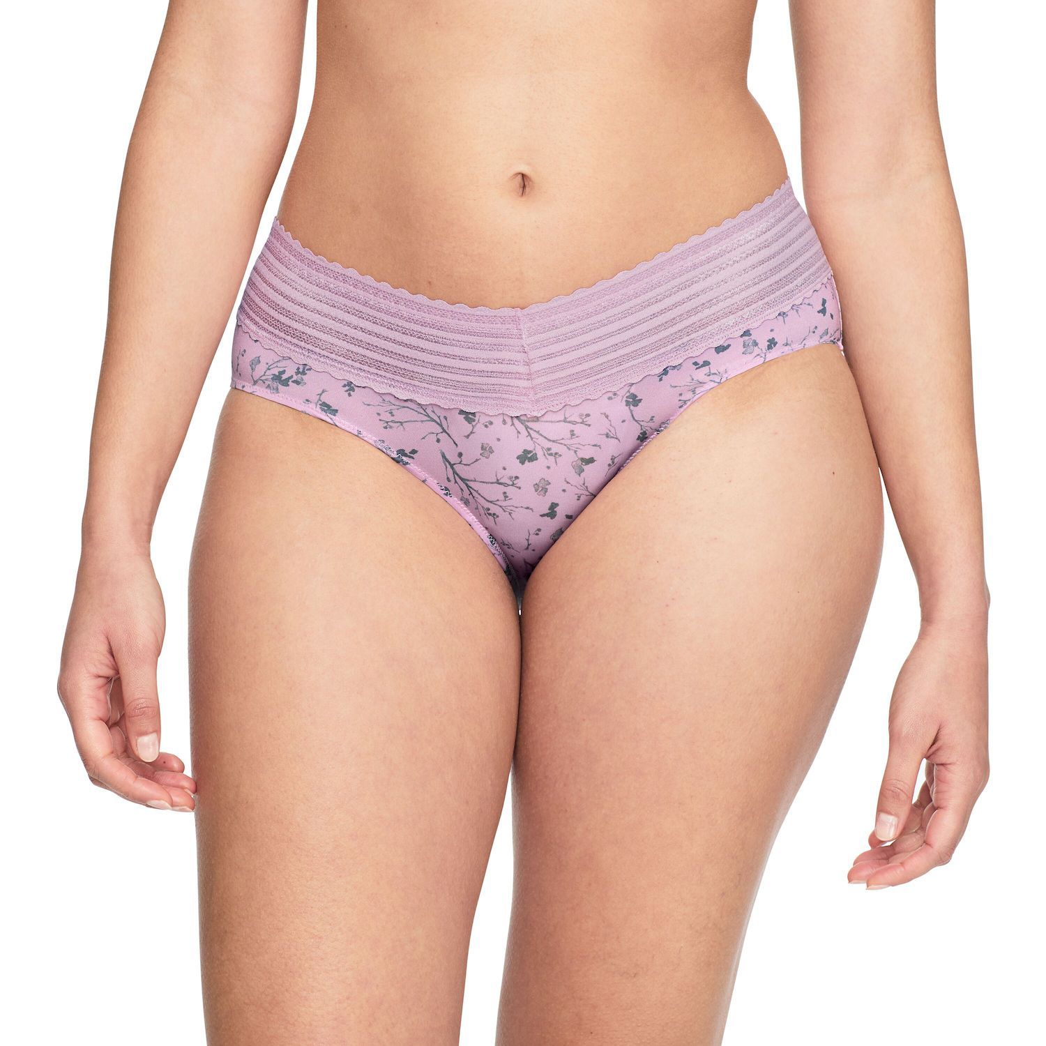 Warner's Women's No Pinching No Problems Dig-Free Comfort Waist With Lace Microf