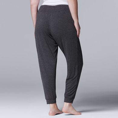 Plus Size Simply Vera Vera Wang Banded Bottom Pajama Pants