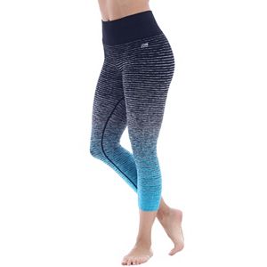 Women's Marika Ombre Striped Seamless Capris