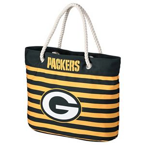 Forever Collectibles Green Bay Packers Striped Tote Bag