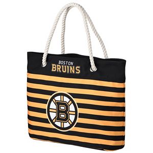 Forever Collectibles Boston Bruins Striped Tote Bag