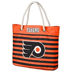 Forever Collectibles Philadelphia Flyers Striped Tote Bag