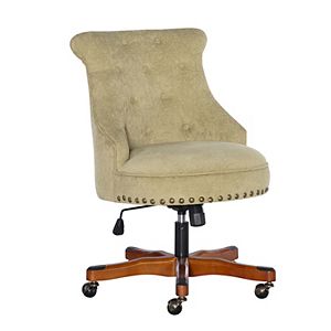 Linon Sinclair Contemporary Nailhead Desk Chair