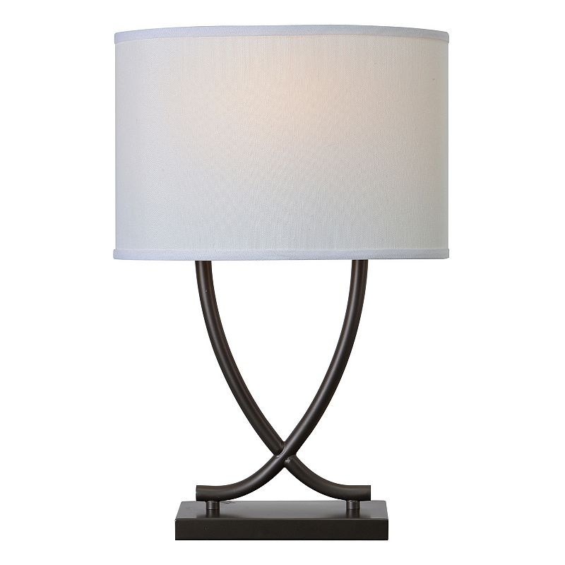 Kenroy Home Valerie Modern Table Lamp, Grey