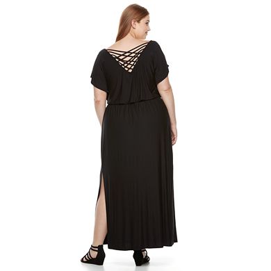 Plus Size Apt. 9® Strappy-Back Maxi Dress
