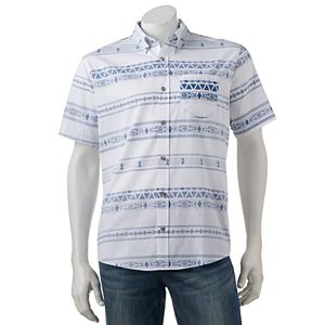 Men's Ocean Current Jacquard Button-Down Shirt