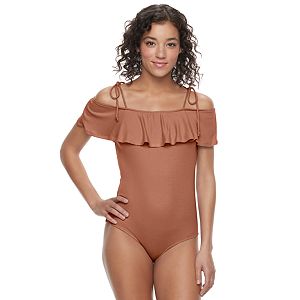 Juniors' Mudd® Off The Shoulder Bodysuit