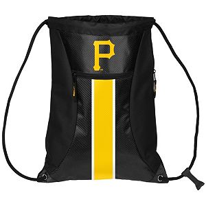 Forever Collectibles Pittsburgh Pirates Striped Zipper Drawstring Backpack