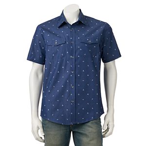 Men's Ocean Current Ratio Button-Down Shirt