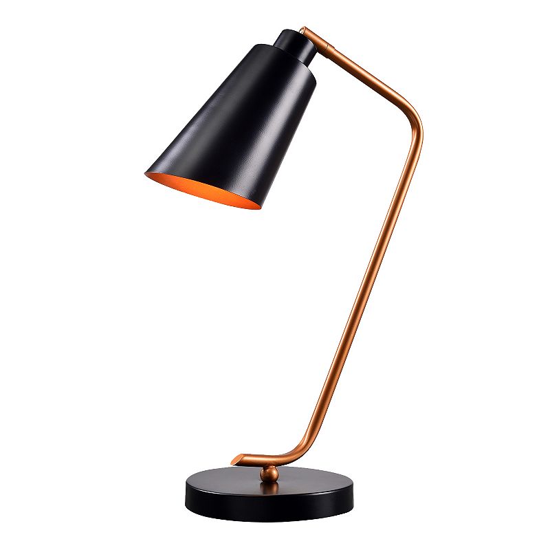 Kenroy Home Black & Copper Finish Desk Lamp