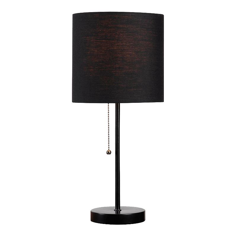 Kenroy Home Modern Table Lamp, Black