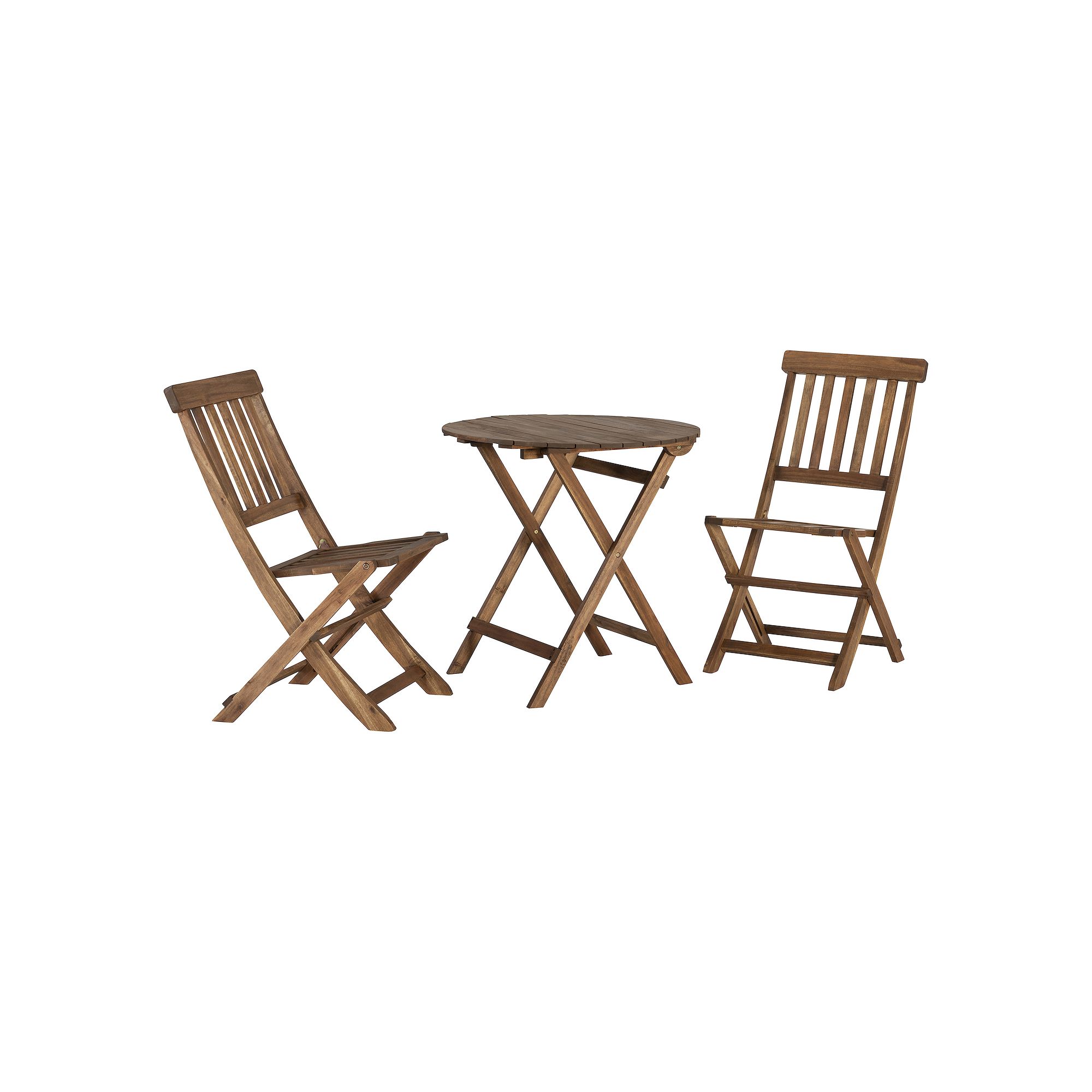 Linon Catalan Patio Bistro Table & Chairs 3-piece Set, Brown