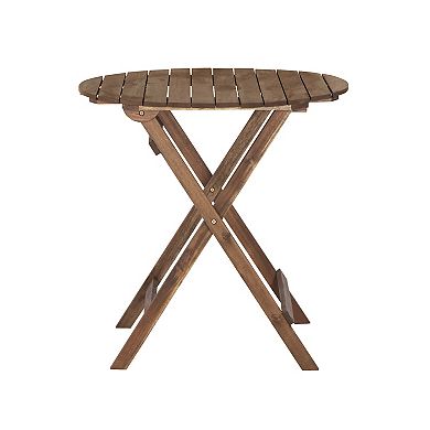 Linon Catalan Patio Bistro Table & Chairs 3-piece Set 